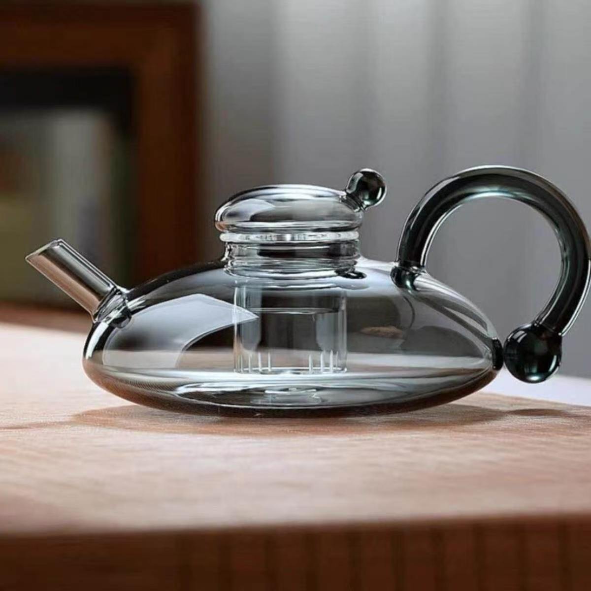 Electric Glass Teapot Warmer Set, Borosilicate Glass Stovetop Teapot with Infuser, Electric Tea Heater for Loose Leaf Tea
