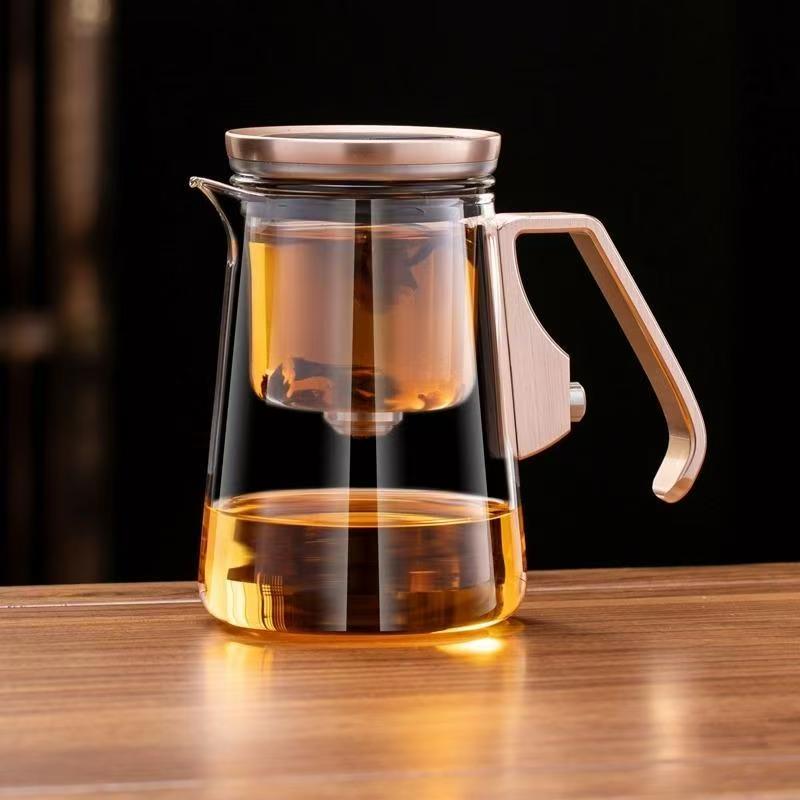 Magnetic Push Button Glass Tea Infuser Pitcher