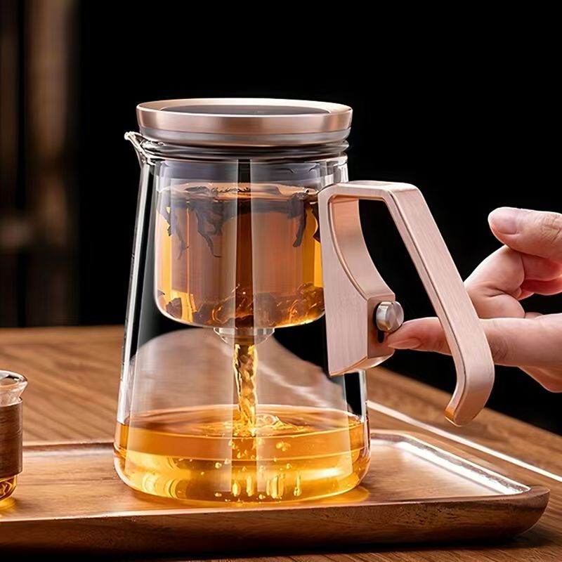 Magnetic Push Button Glass Tea Infuser Pitcher