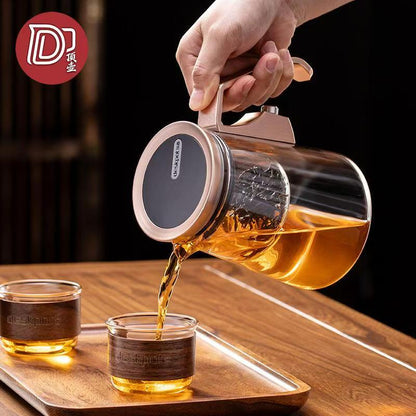 Magnetic Push Button Glass Tea Infuser Pitcher