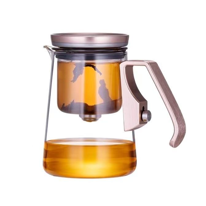 Magnetic Push Button Glass Tea Infuser Pitcher