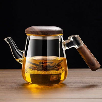 Smart Tea Warmer Set (Walnut) with 4 Cups