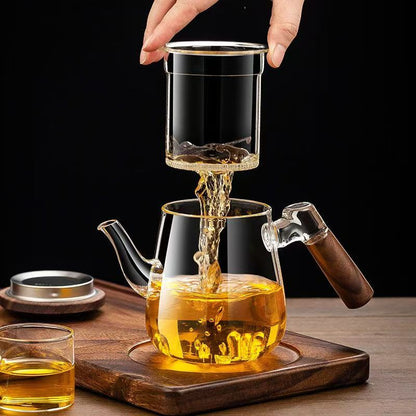Smart Tea Warmer Set (Walnut) with 4 Cups