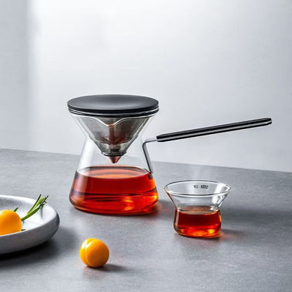Mystic Magnetic Tea Carafe | Heat-Resistant Glass One-Touch Filter Teapot